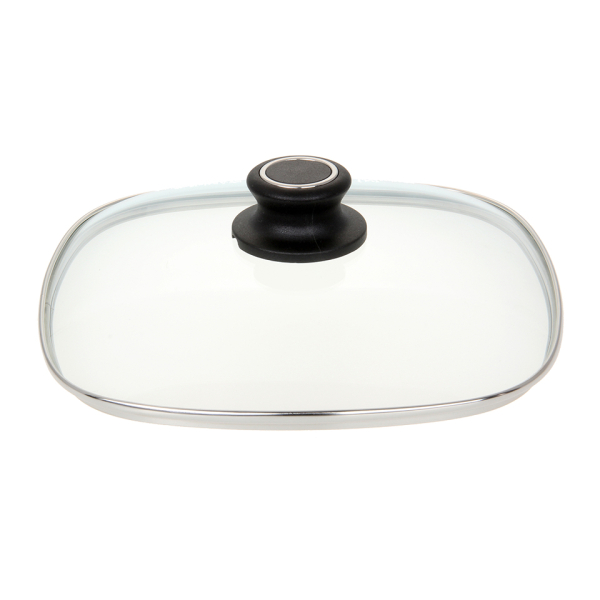 Lotus Guss-Quadratkasserolle Ø 29cm (für Induktionsherde) mit Glasdeckel